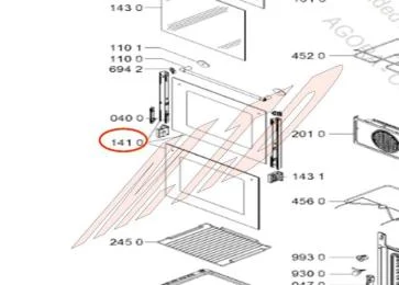 Vitre de porte référence 302370 pour Four - Ikea