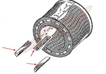Aube de tambour référence 303191 pour Lave-linge