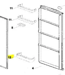 Balconnet à bouteilles référence 300817 pour Réfrigérateur, Congélateur - Continental-Edison