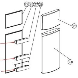 Balconnet référence 312454 pour Réfrigérateur, Congélateur - Coldis