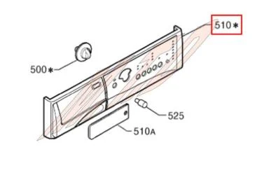 Bandeau complet référence 299389 pour Lave-linge