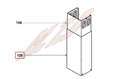 Cheminee référence 301572 pour Hotte - Sauter