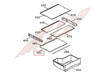 Clayette référence 302222 pour Réfrigérateur, Congélateur - Liebherr