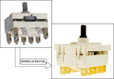 Commutateur 7 positions E/602 référence 272040 pour Cuisiniere, plaque de cuisson - Teka