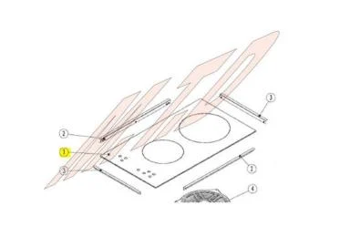 Dessus référence 299798 pour Cuisiniere, plaque de cuisson - Oceanic