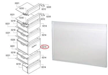 Façade de bac BigBox référence 302410 pour Réfrigérateur, Congélateur - Bosch