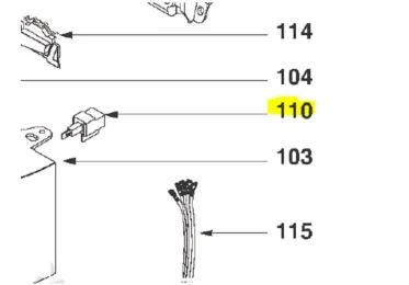 Interrupteur référence 305314 pour Sèche-linge