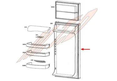 Joint de porte refrigerateur référence 300646 pour Réfrigérateur, Congélateur - Whirlpool