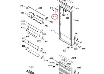 Joint de porte réfrigérateur référence 304857 pour Réfrigérateur, Congélateur - Liebherr