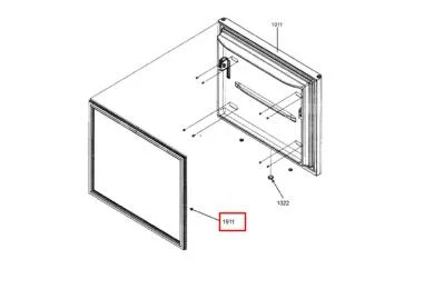 Joint de porte référence 325063 pour Réfrigérateur, Congélateur - Kitchenaid