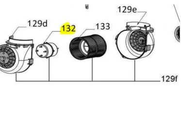 Moteur d'aspiration référence 305268 pour Hotte - Rosieres