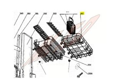 Panier référence 303497 pour Lave-vaisselle