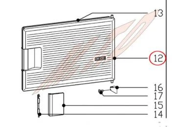 Porte freezer référence 303335 pour Réfrigérateur, Congélateur - Miele