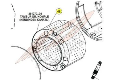 Tambour référence 299797 pour Lave-linge