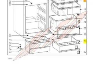 Tiroir congelateur inferieur référence 301538 pour Réfrigérateur, Congélateur - Miele