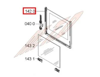 Vitre de porte référence 299501 pour Four - Whirlpool