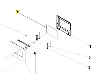 Vitre interieur de porte référence 328561 pour Four - Cooke & Lewis