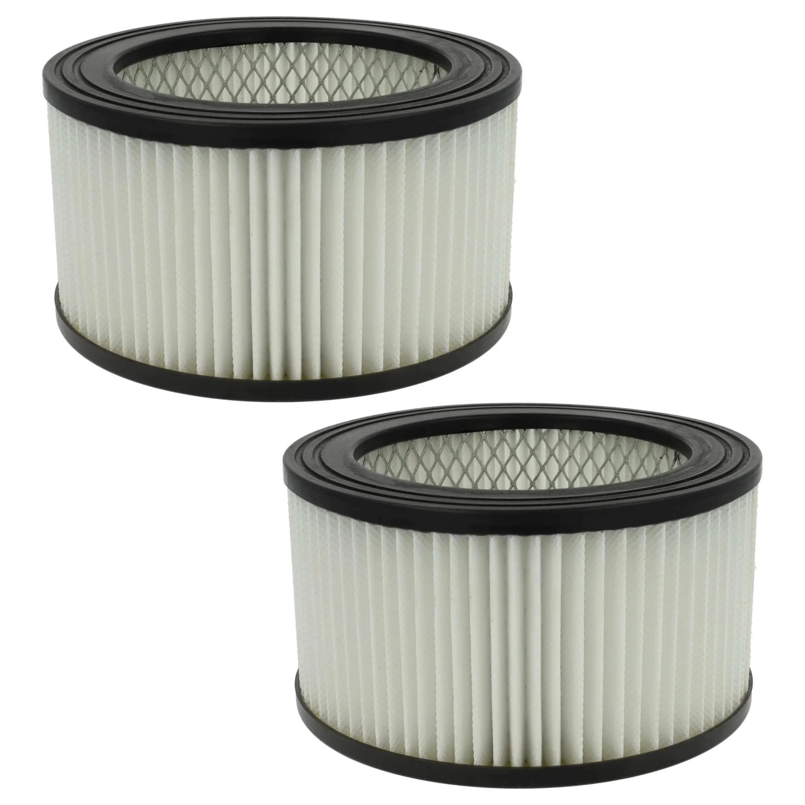 2x Filtre remplace Oxeo 760023 pour aspirateur de cheminée PowerPlus - Cartouche Filtre F7, noir / blanc