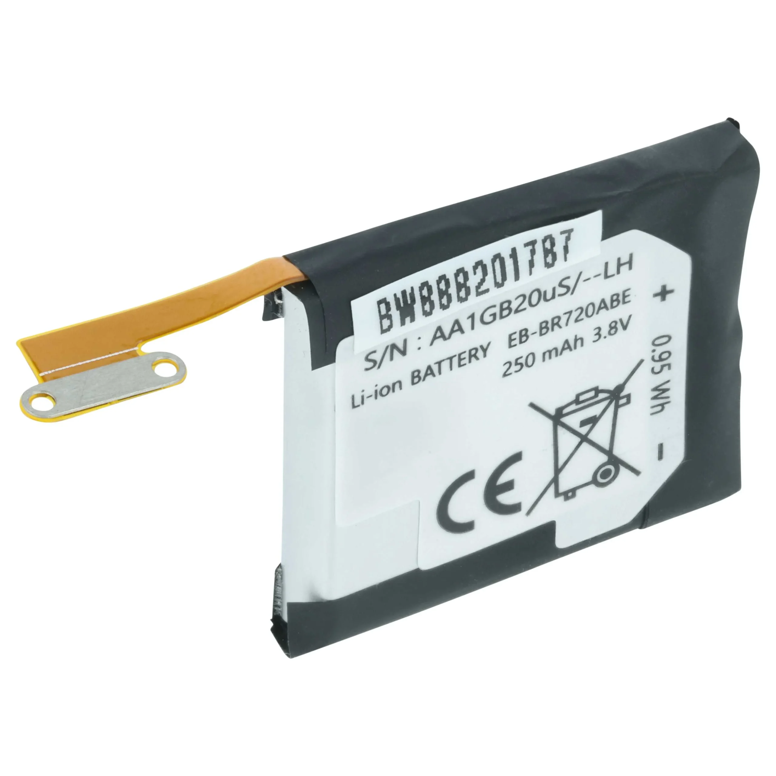 Batterie remplace Samsung EB-BR720ABE montre connectée - 250mAh 3,7V Li-polymère