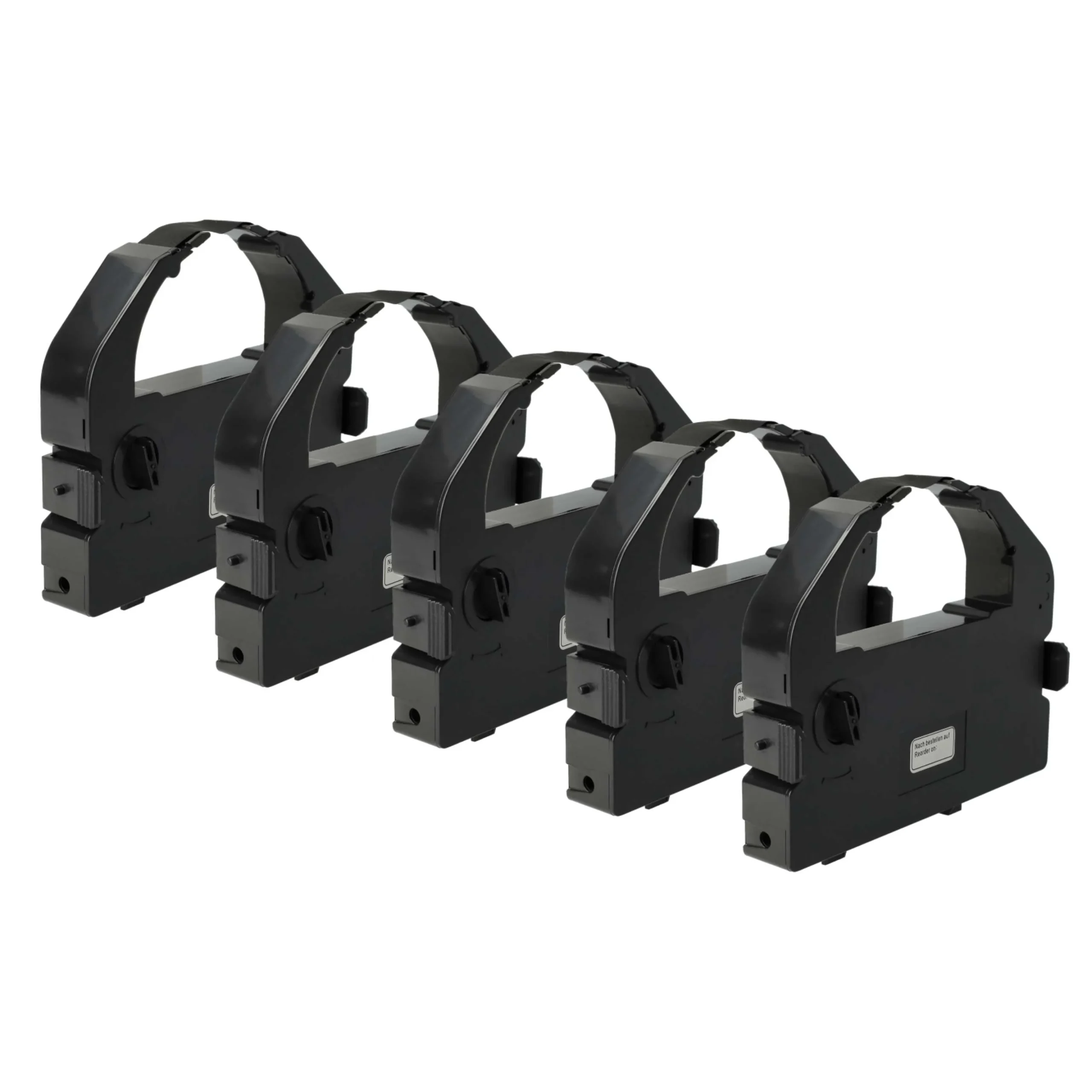 5x Ruban encreur remplace S015016 pour imprimante matricielle / étiquette - noir