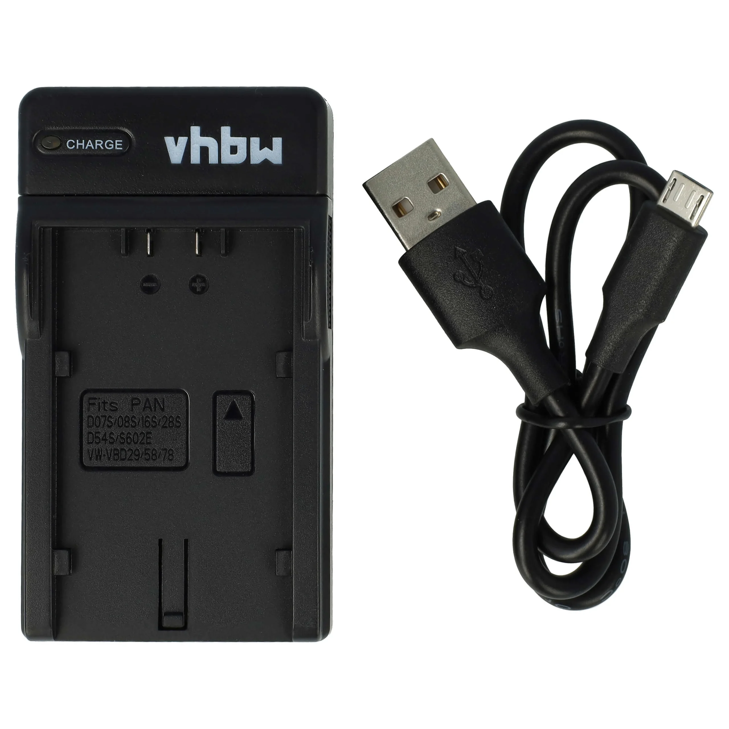 Chargeur USB-C + câble USB-C pour appareil photo Grundig, Hitachi, Leica, Panasonic - 0,5 A