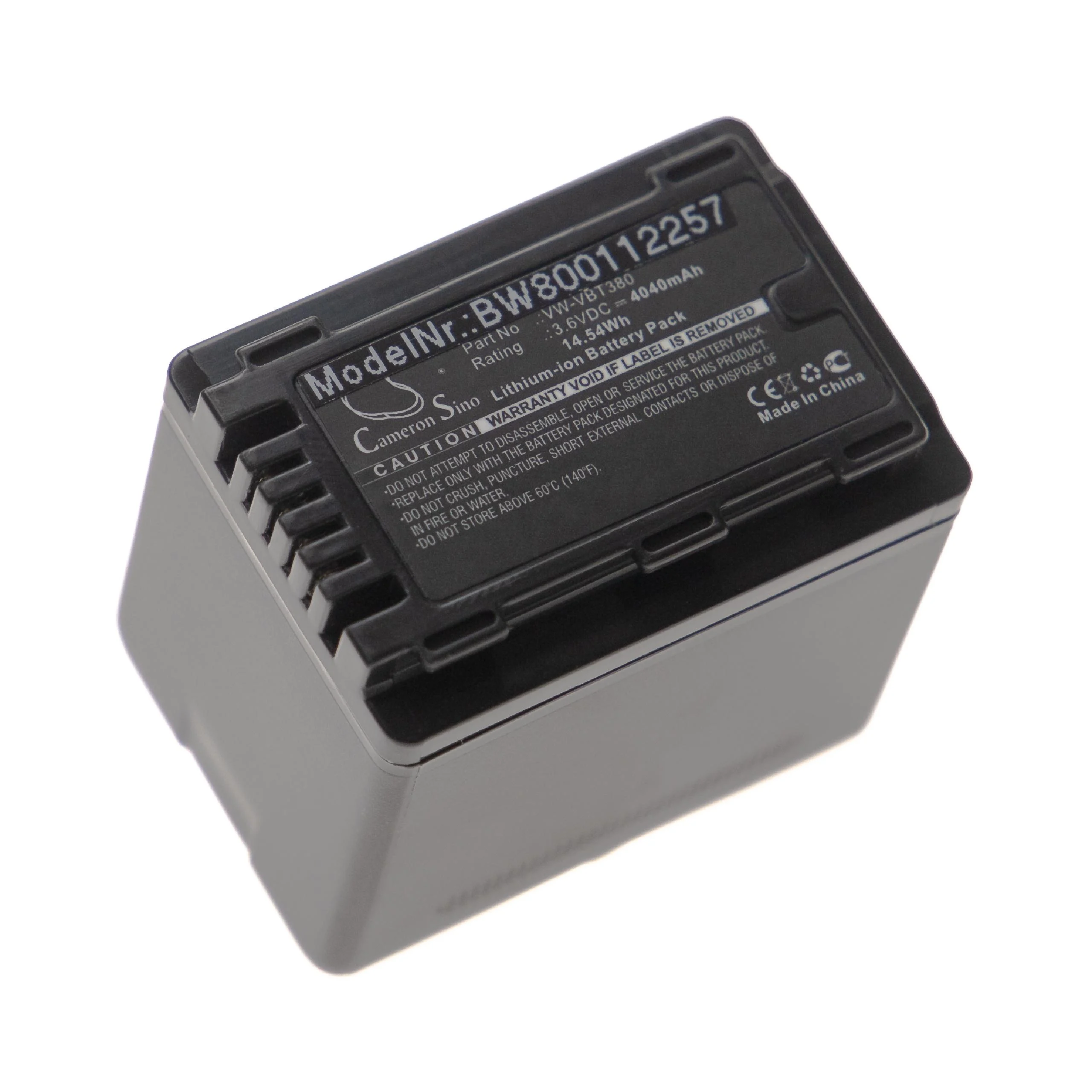 Batterie remplace Panasonic VW-VBK180, VW-VBT190, VW-VBK360 pour caméscope Panasonic- 4040mAh 3,6V Li-ion