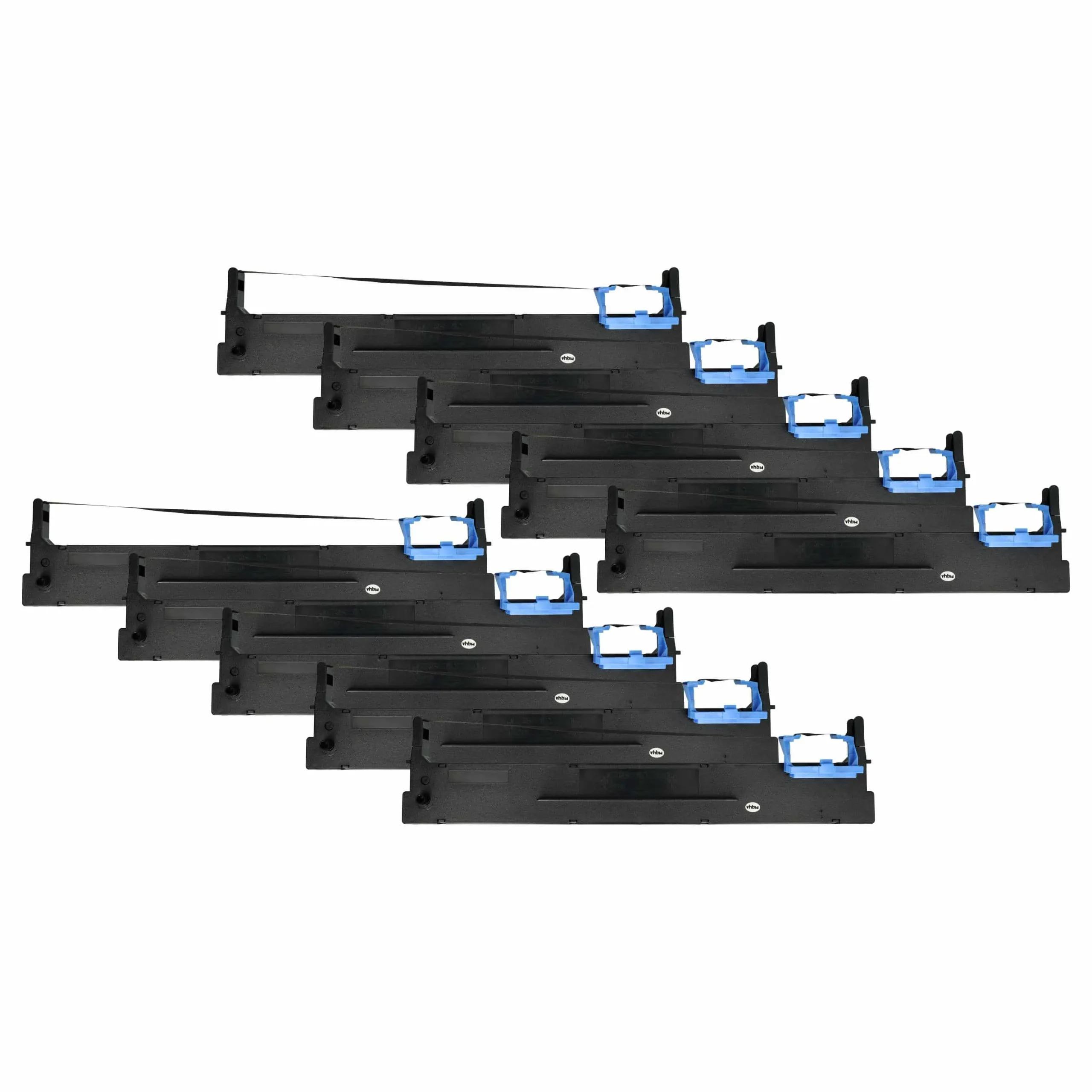 10x Ruban encreur remplace Tally 99031 pour imprimante matricielle / étiquette - noir
