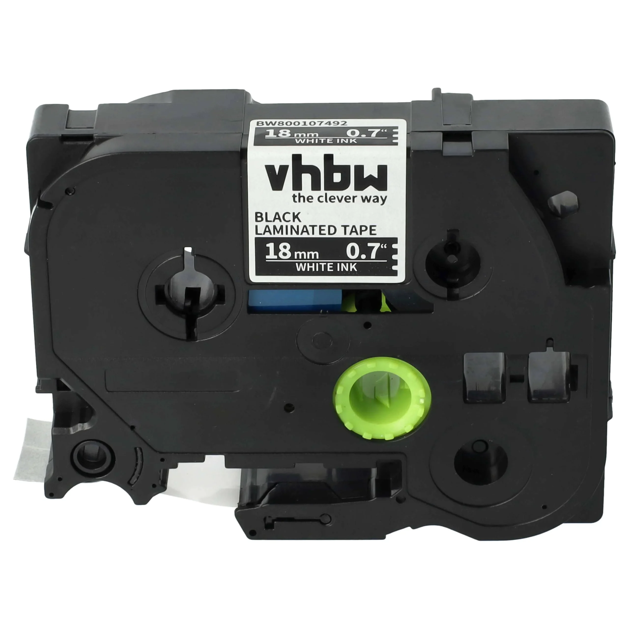 Cassette à ruban remplace Brother TZE-241, TZ-241 - 18mm lettrage Blanc ruban Noir, plastique