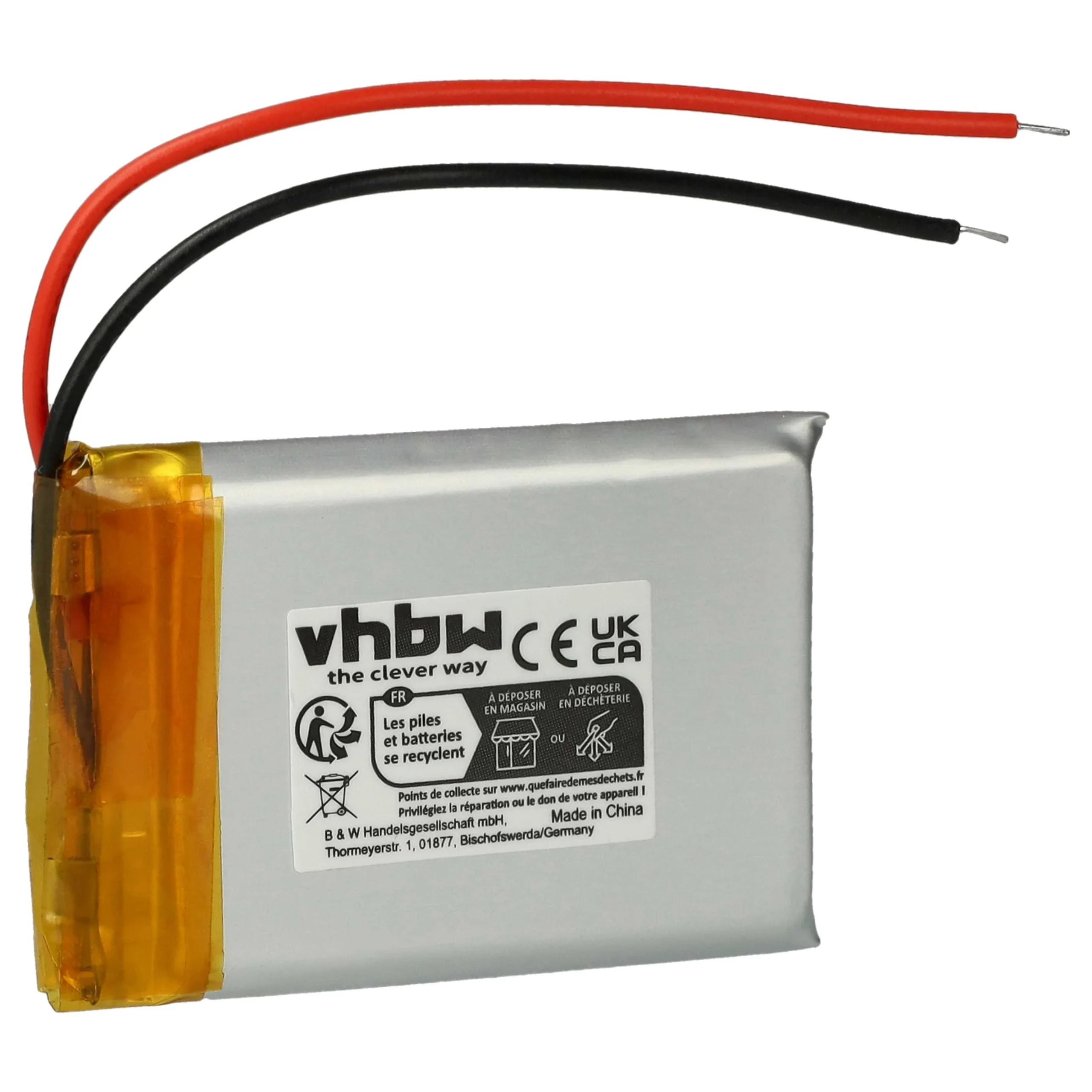 Batterie remplace Marshall VDL603040 casque audio Marshall - 650mAh 3,7V Li-ion