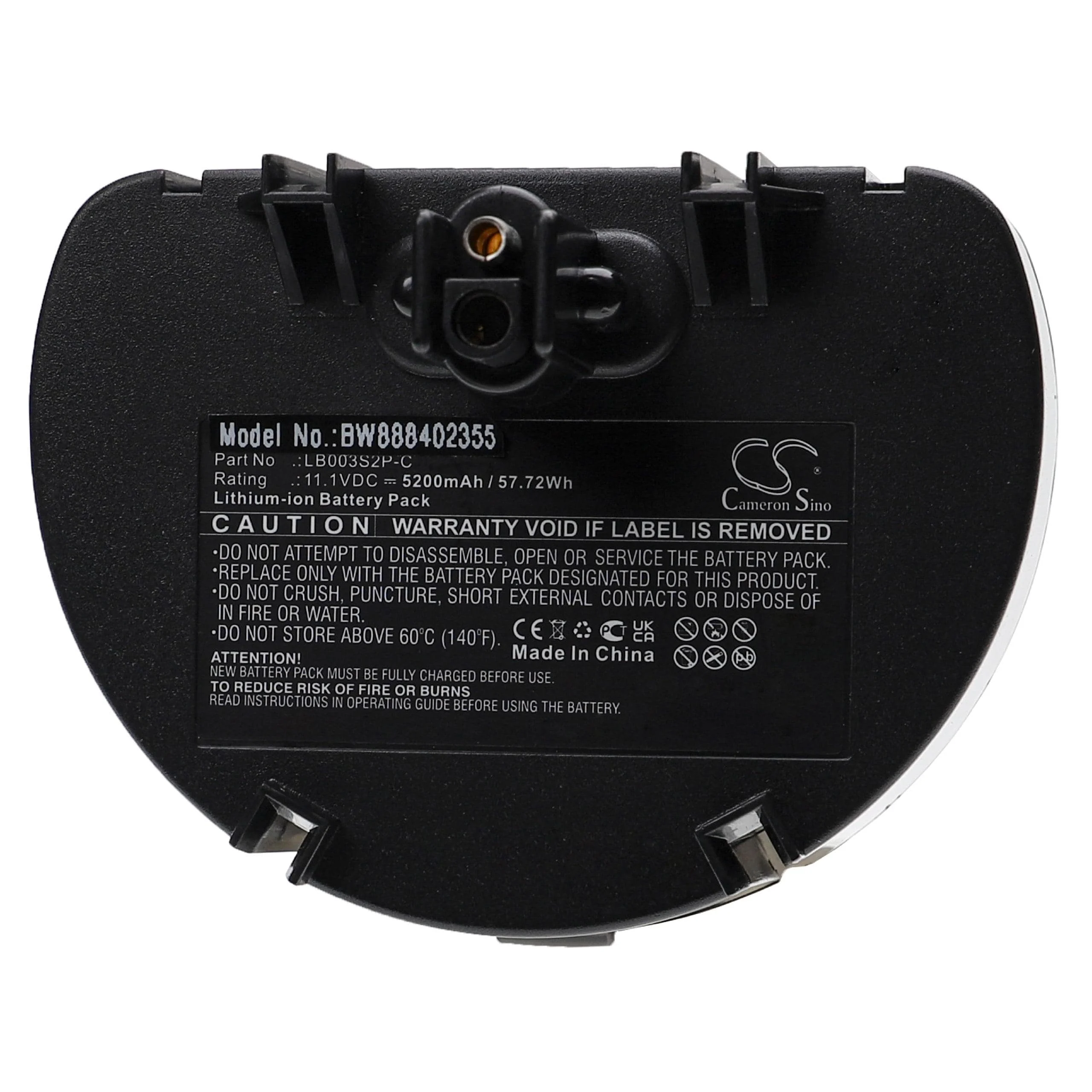 Batterie remplace Water Tech LB003S2P-C nettoyeur de piscine - 5200mAh 11,1V Li-ion