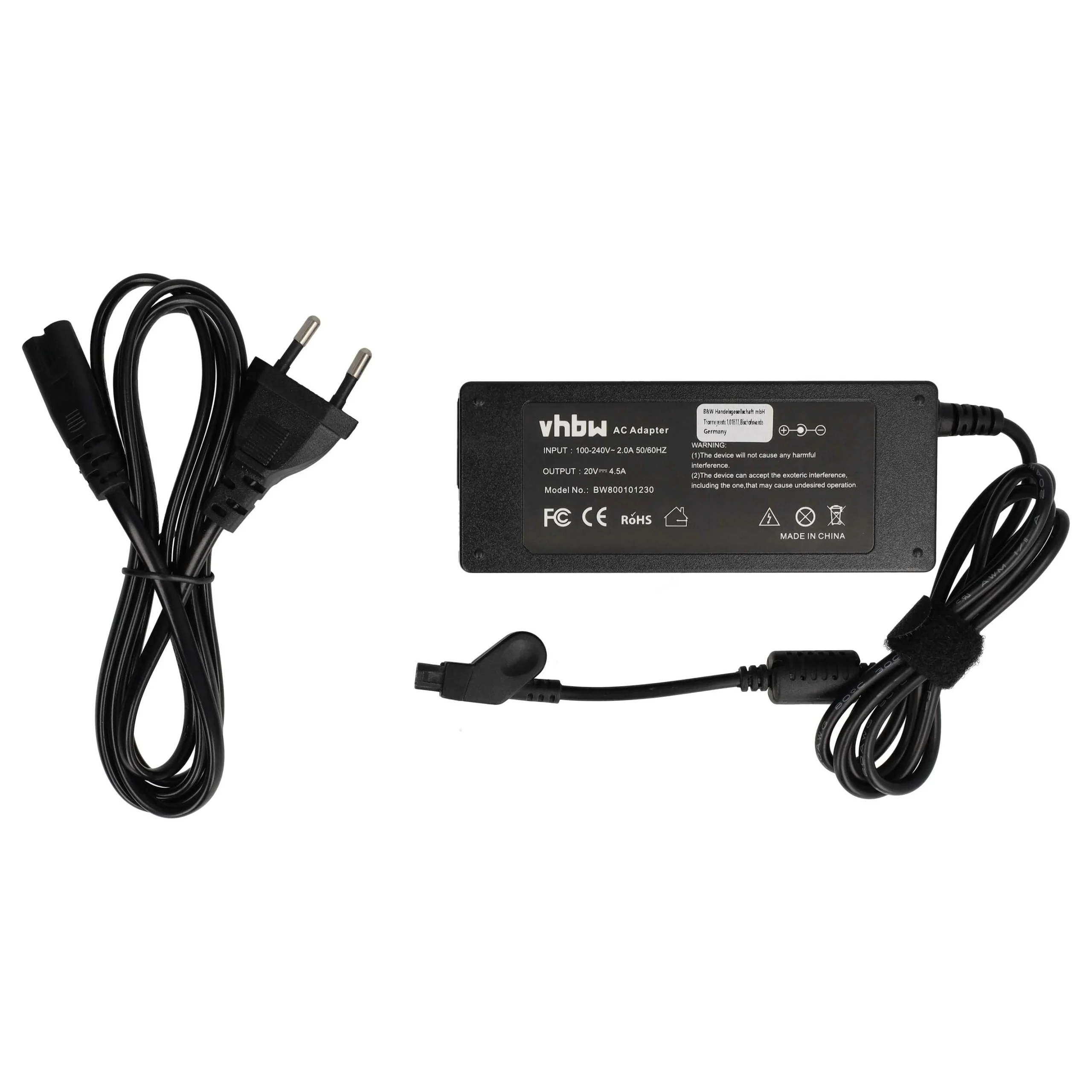Alimentation remplace Dell 1Y004, 310-1650, 310-1093, 310-2993 pour ordinateur portable Dell - 200 cm, 90 W