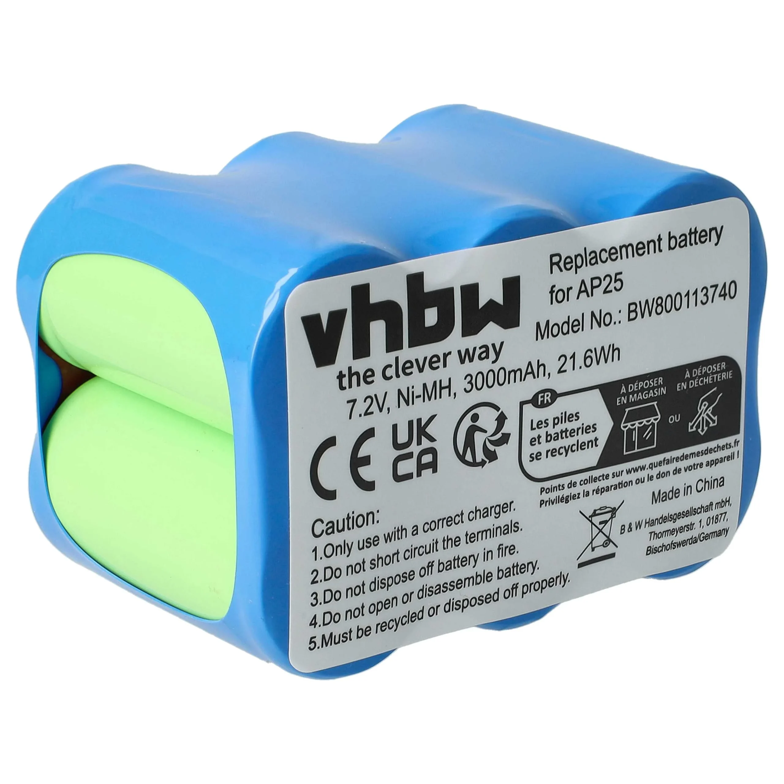Batterie remplace Pellenc AP25 outil électrique Pellenc - 3Ah 7,2V NiMH