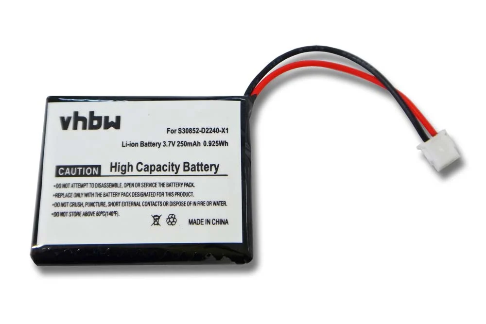Batterie remplace Siemens V30145-K1310-X448, S30852-D2240-X1 pour téléphone Gigaset - 250mAh 3,7V Li-ion
