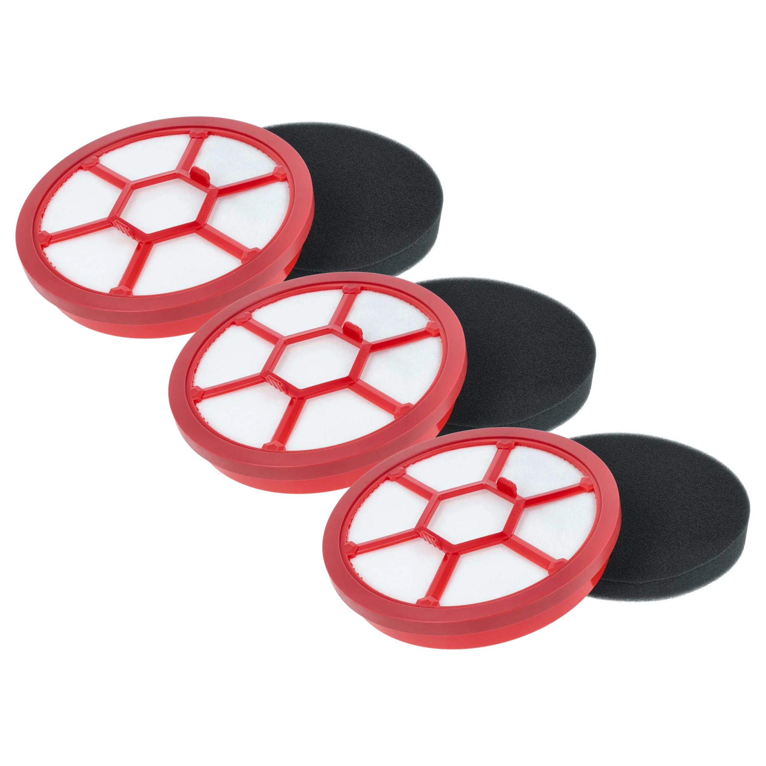 3x Filtre pour aspirateur Dirt Devil Infinity Rebel - filtre protection moteur, 15,3 x 15,3 cm