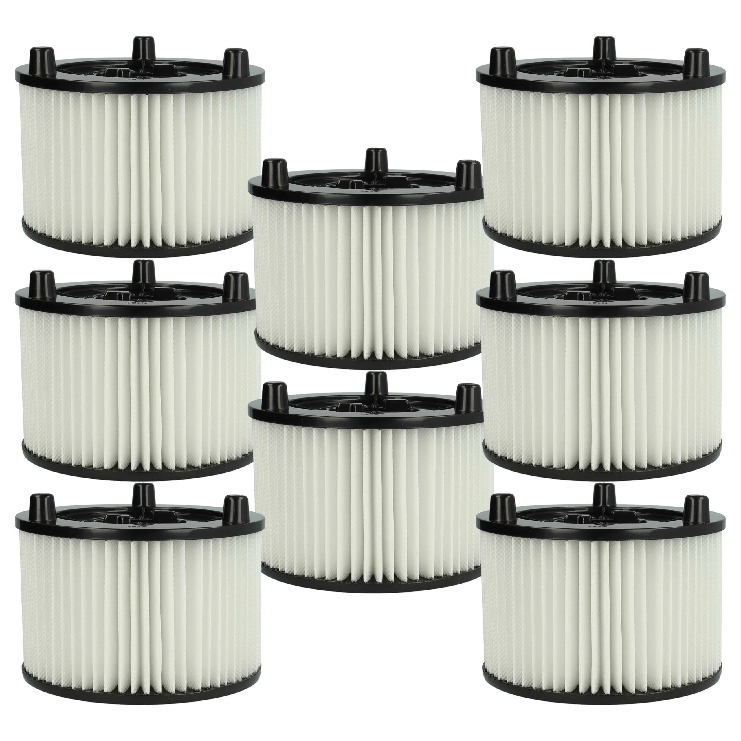 8x Filtre remplace Bosch 2609256F35 pour aspirateur Bosch - filtre plissé, blanc