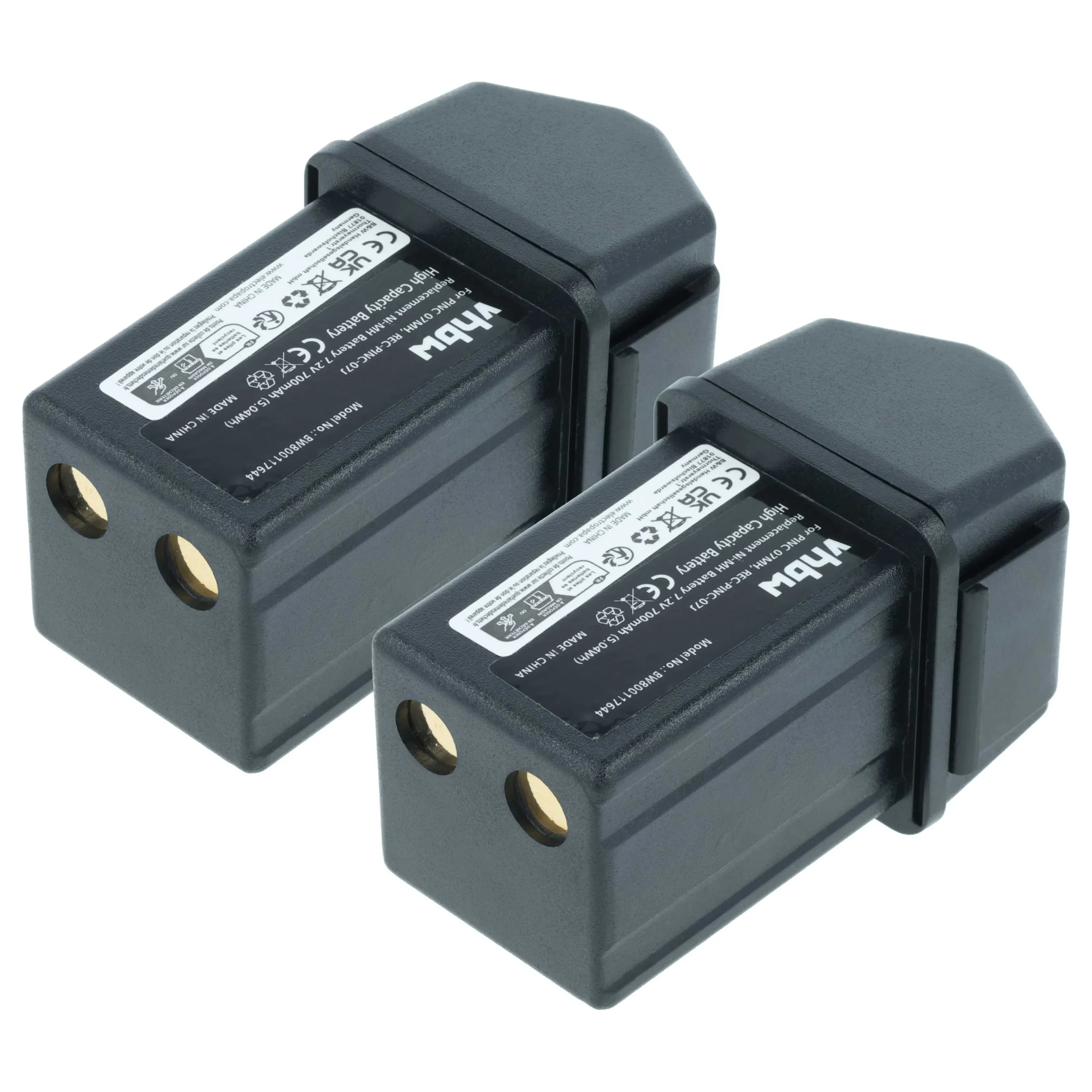 2x Batteries remplace Elca REC-PINC-07J, PINC 07MH, PINC-07MH pour télécommande Elca- 700mAh 7,2V NiMH