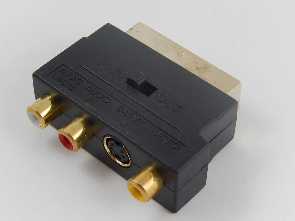 Adaptateur 3RCA vers Scart pour TV, lecteur DVD, récepteur, projecteur - Convertisseur AV audio-vidéo