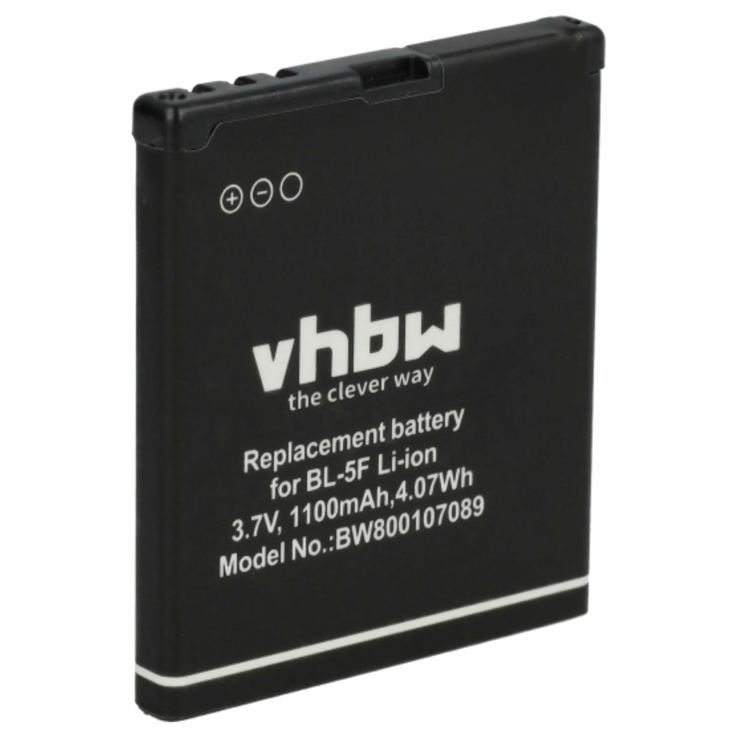 Batterie remplace Nokia BL-5F, MP-S-O téléphone portable Winner - 1100mAh 3,7V Li-ion