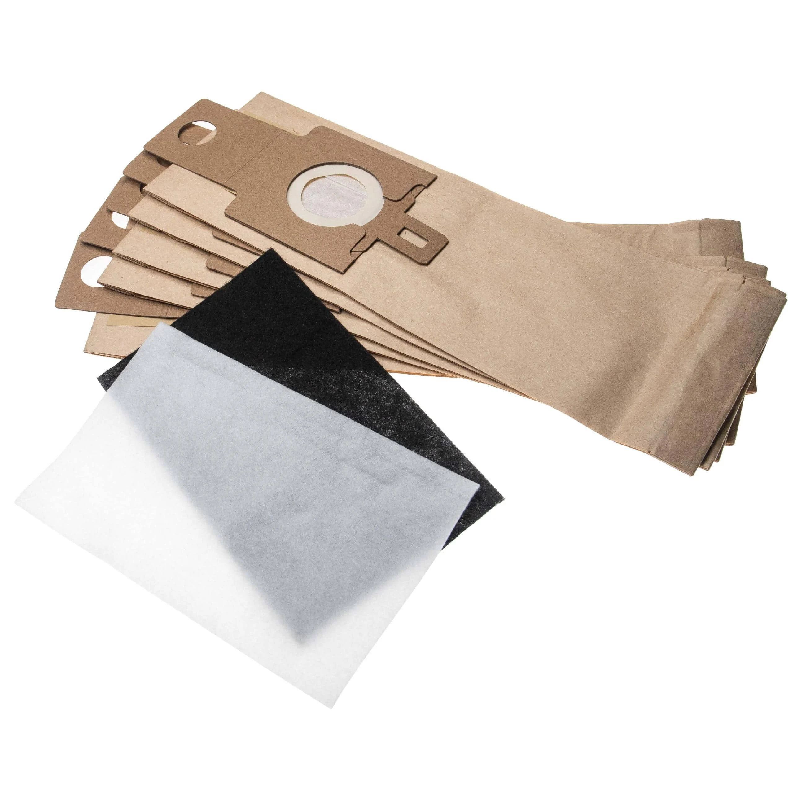 Kit filtre + sac 6 pcs (papier) remplace Hoover H20A, 9162280 pour aspirateur Hanseatic - Accessoires pour aspirateur
