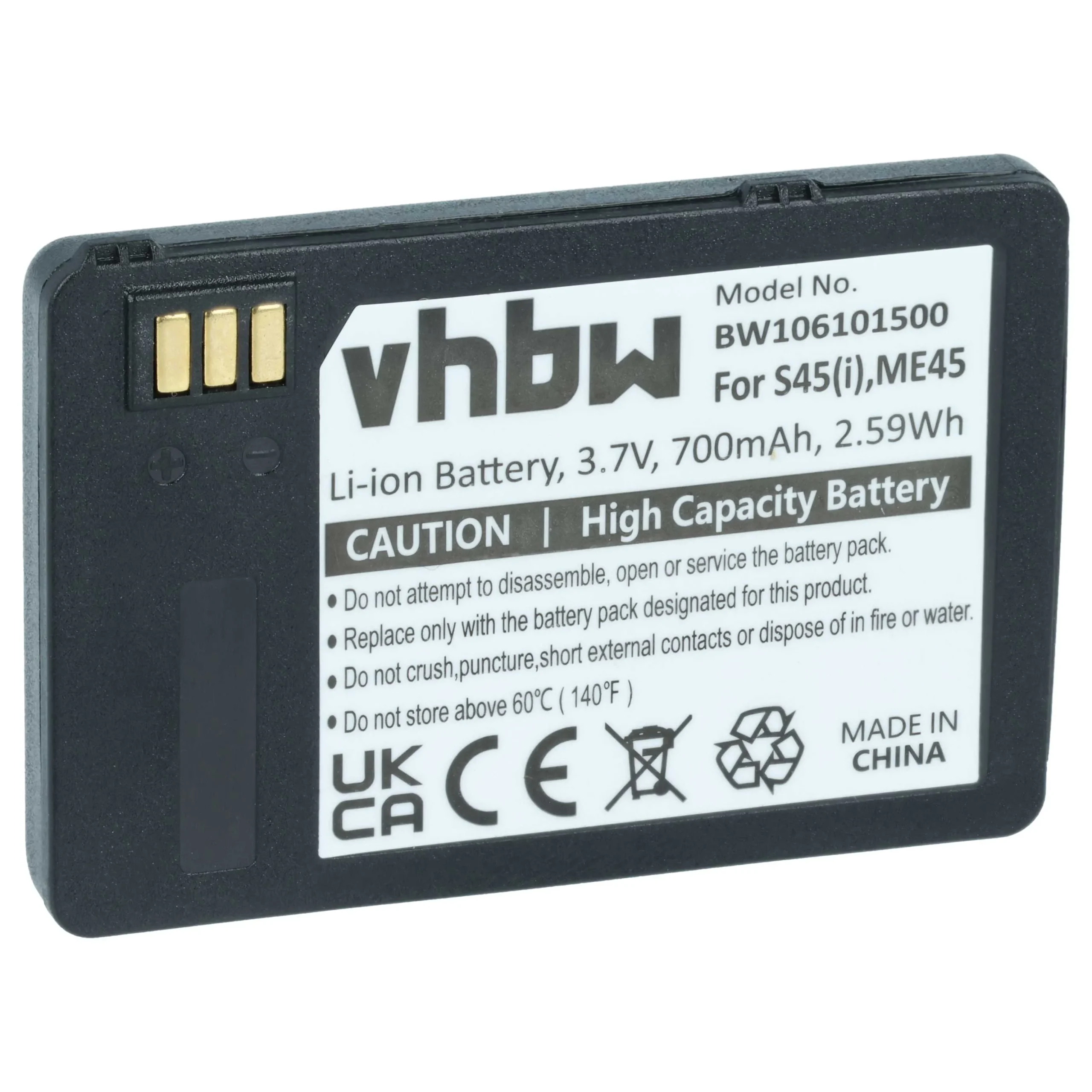 Batterie remplace Siemens 30148-K1310-X185-1 téléphone portable Siemens - 700mAh 3,7V Li-ion