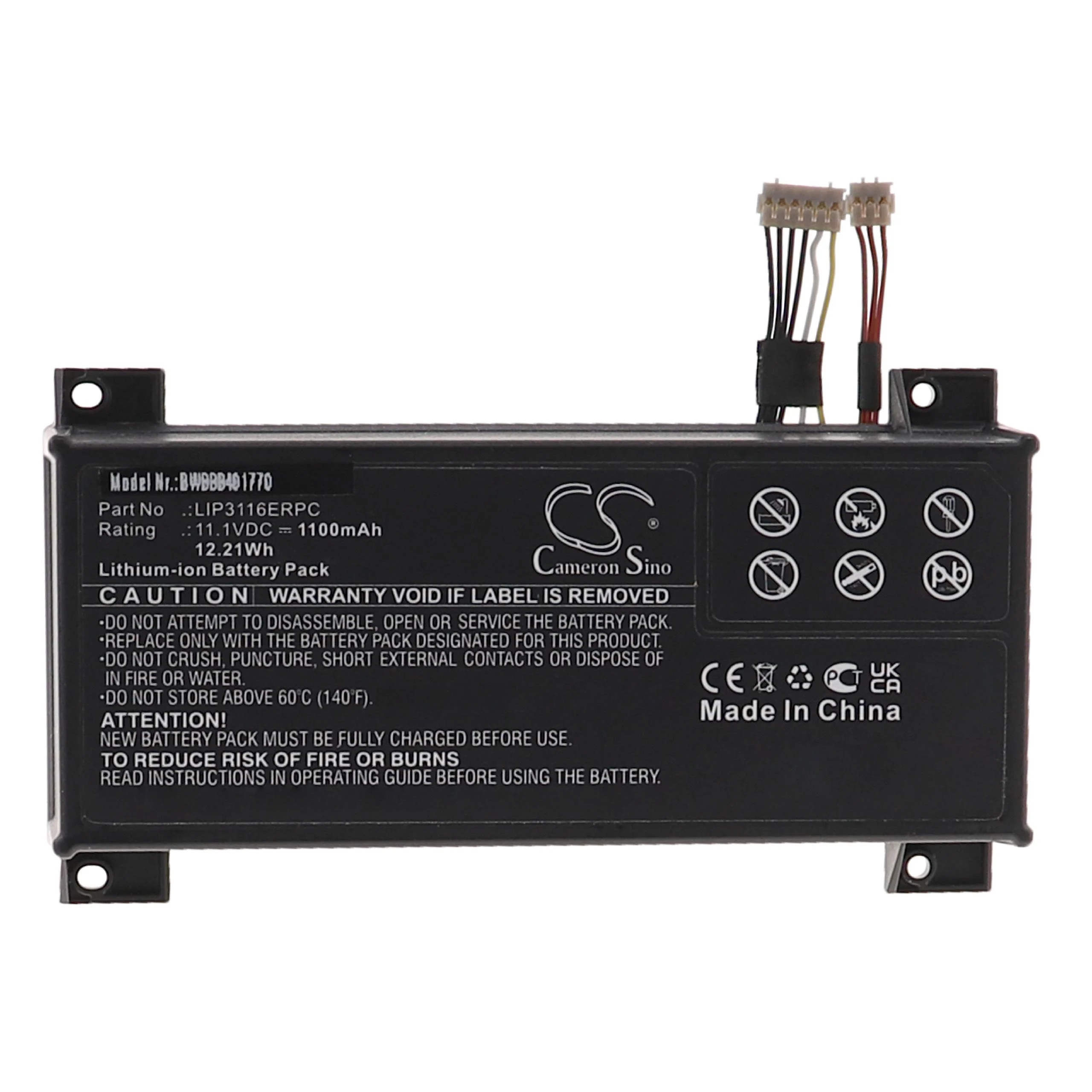 Batterie remplace Sony LIP3116ERPC vidéoprojecteur - 1100mAh 11,1V Li-ion