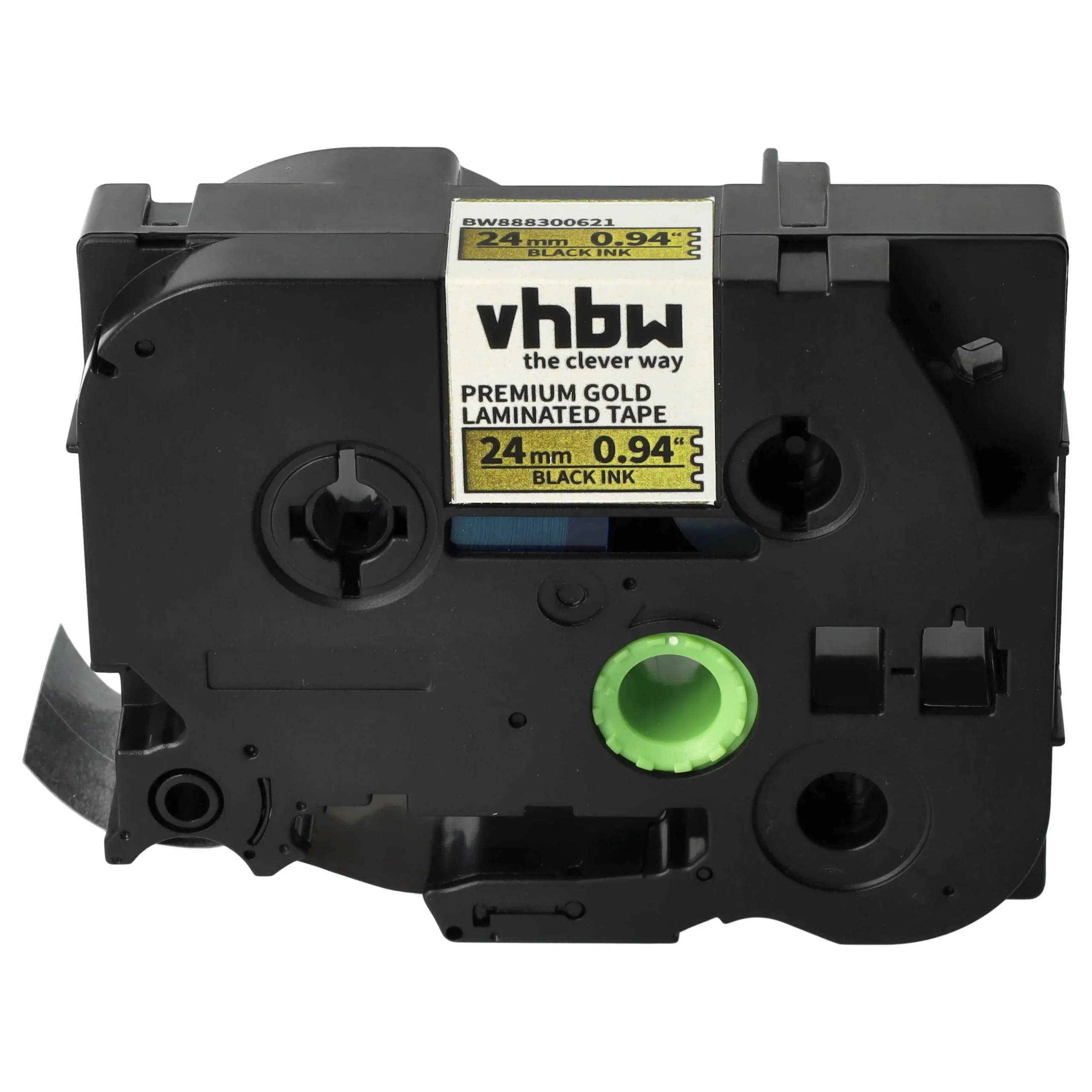 Cassette à ruban remplace Brother TZE-PR851 - 24mm lettrage Noir ruban Or premium, plastique