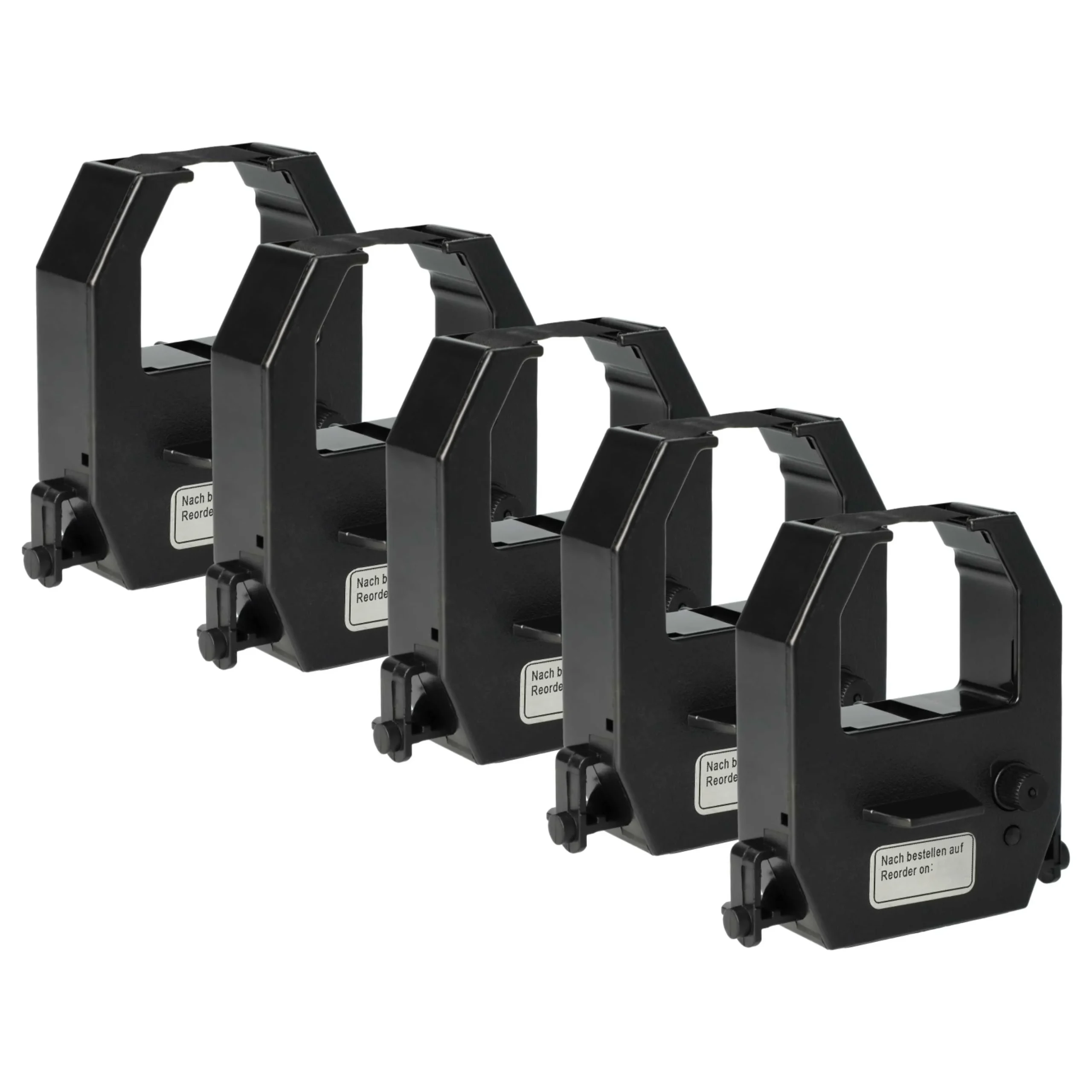5x Ruban encreur remplace Amano CE-315150, CE-315152 pour imprimante matricielle / étiquette - noir