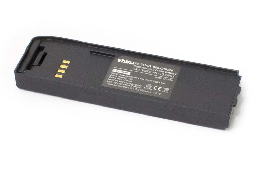 Batterie remplace Ascom TH-01-006, CP0119 téléphone portable satellite Thuraya - 1400mAh 7,4V Li-ion