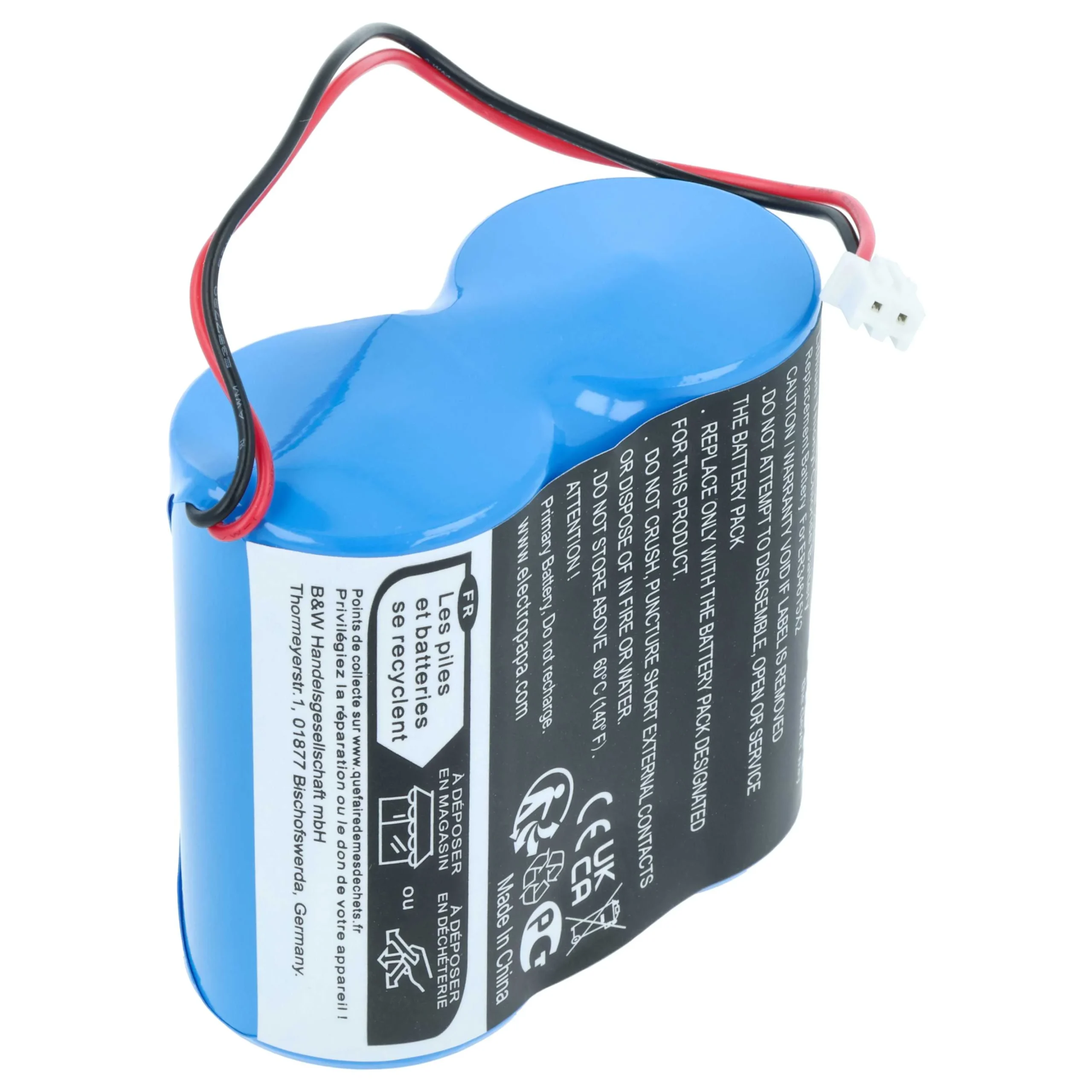Pile remplace Siemens E-1574 outil de mesure Siemens - 27000mAh 3,6V Li-MnO2