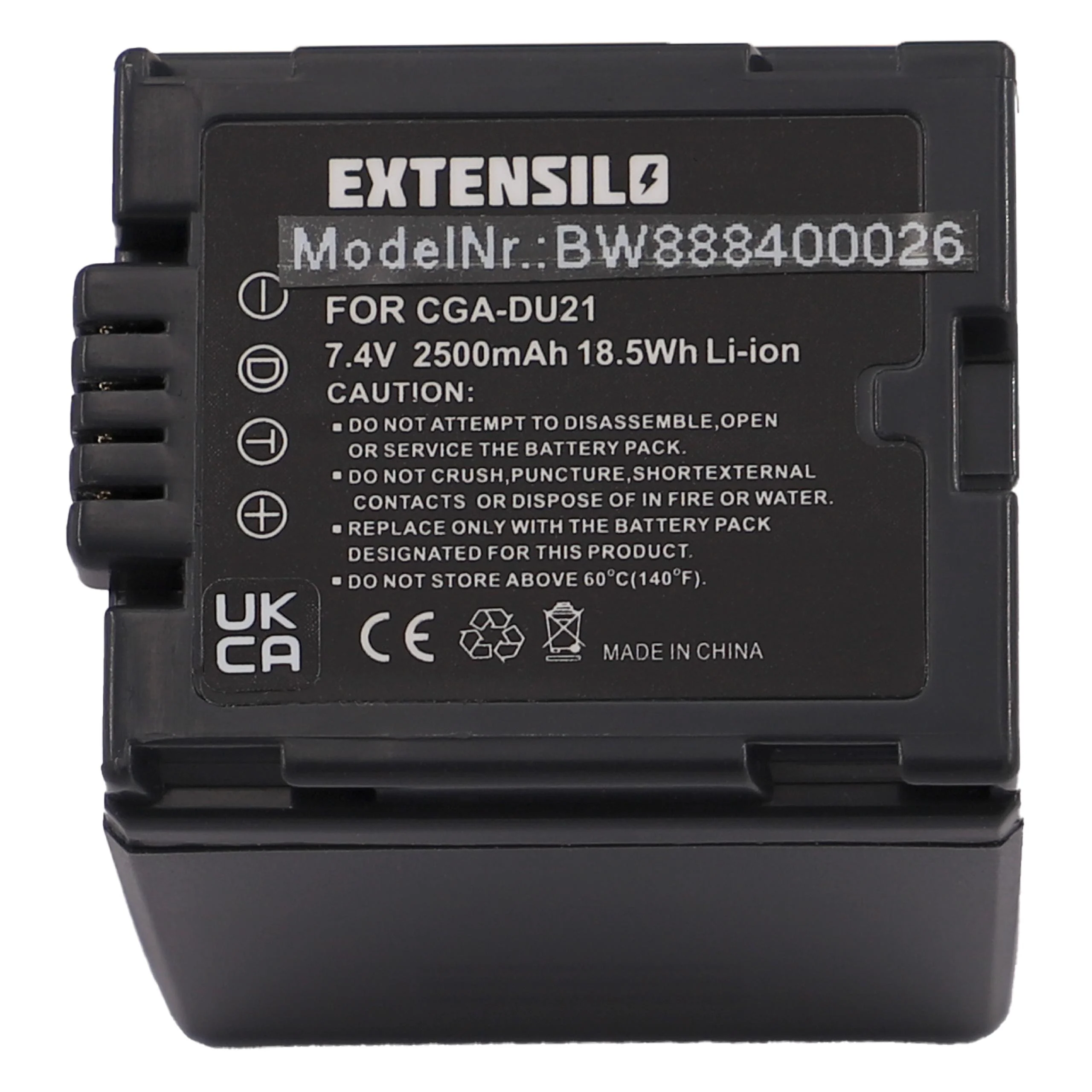 Batterie remplace Hitachi DZ-BP21, DZ-BP14s, DZ-BP07s pour appareil photo Hitachi- 2500mAh 7,4V Li-ion