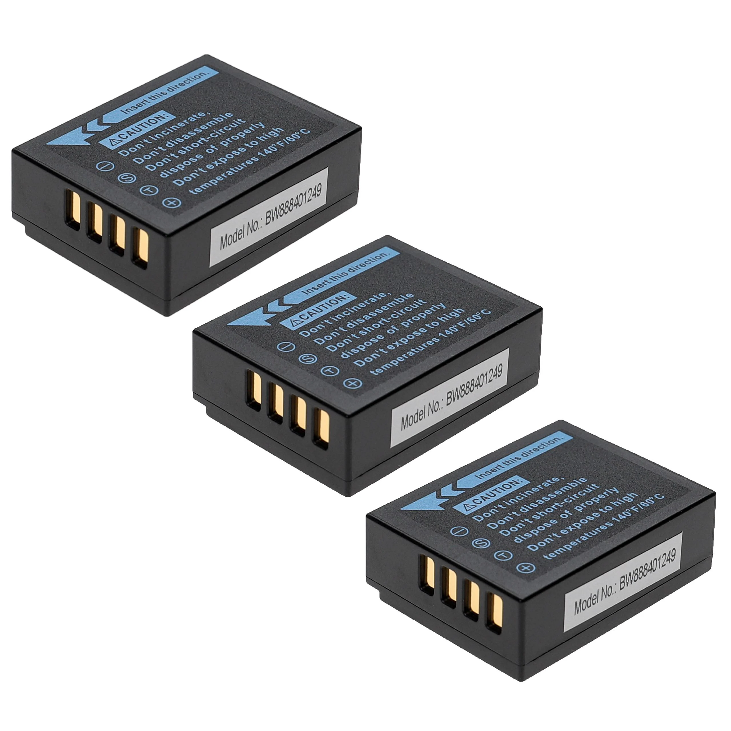 3x Batteries remplace Fujifilm NP-W126, NP-W126s pour appareil photo Fujifilm- 1140mAh 7,2V Li-ion