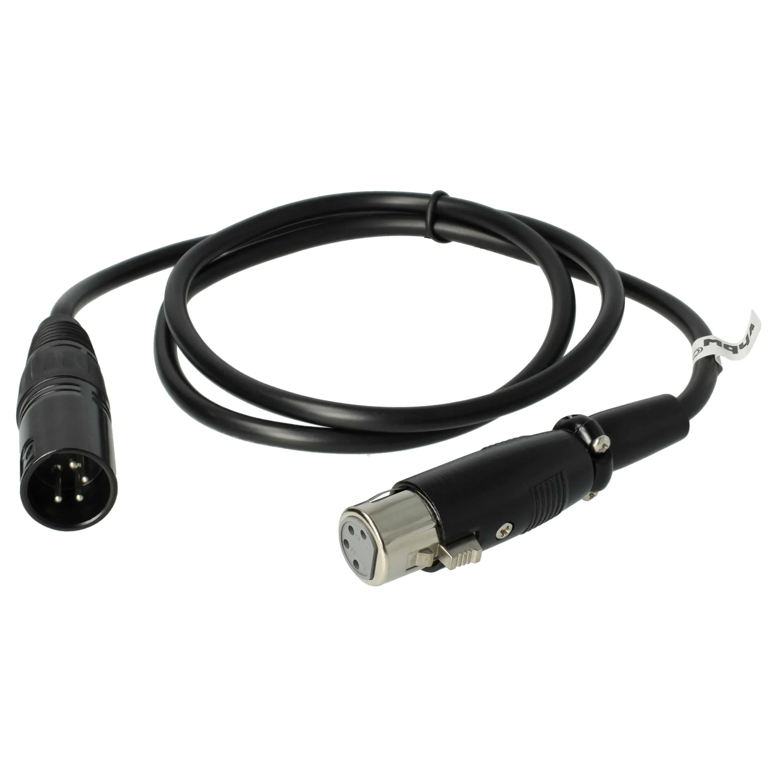 vhbw Câble de rallonge XLR pour différentes utilisations - Adaptateur XLR (mâle) vers XLR (femelle), 4-pôles,