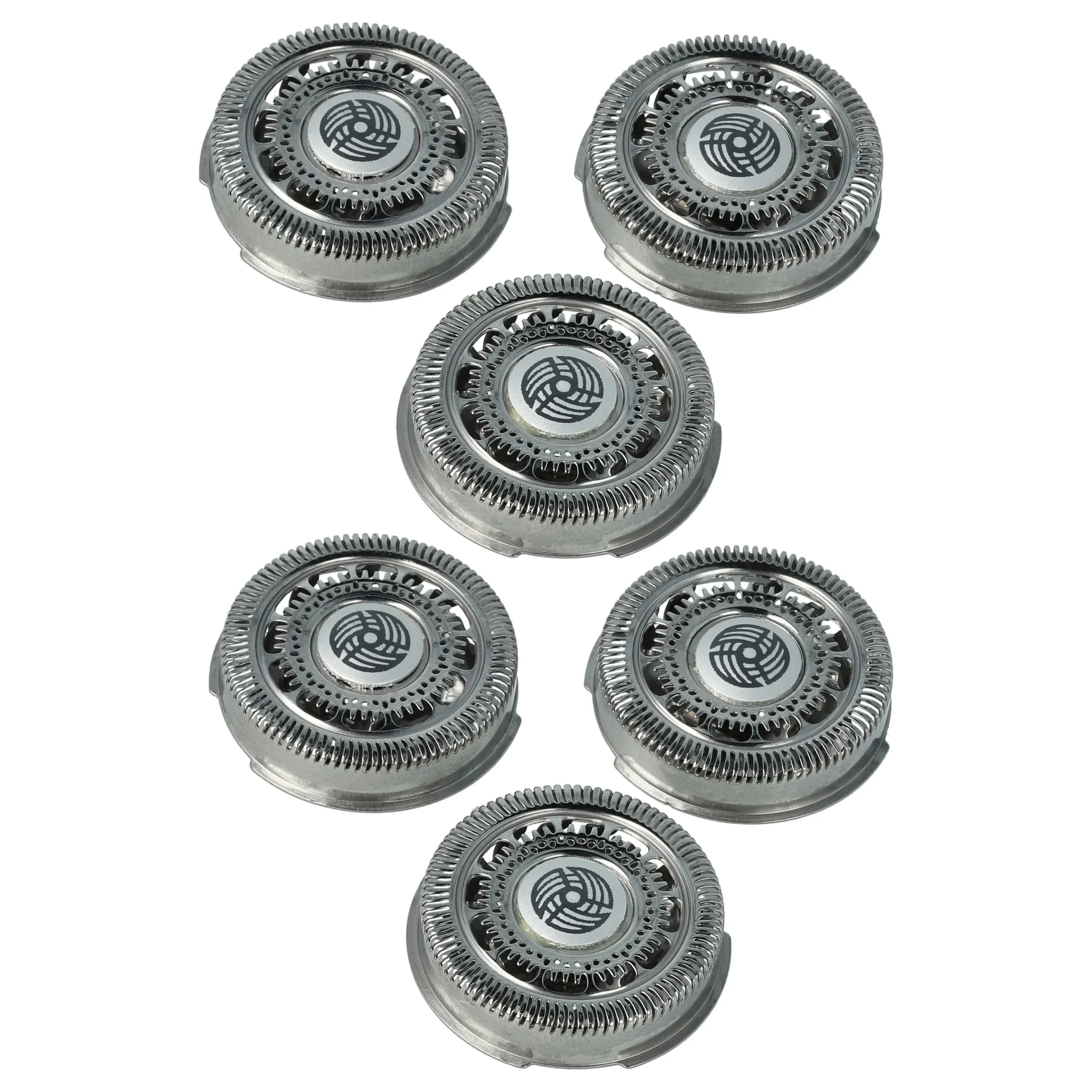 6x Têtes de rasoir pour rasoir électrique Philips s7520, s9000, s9031, s9111, s9161, s9711 - argenté