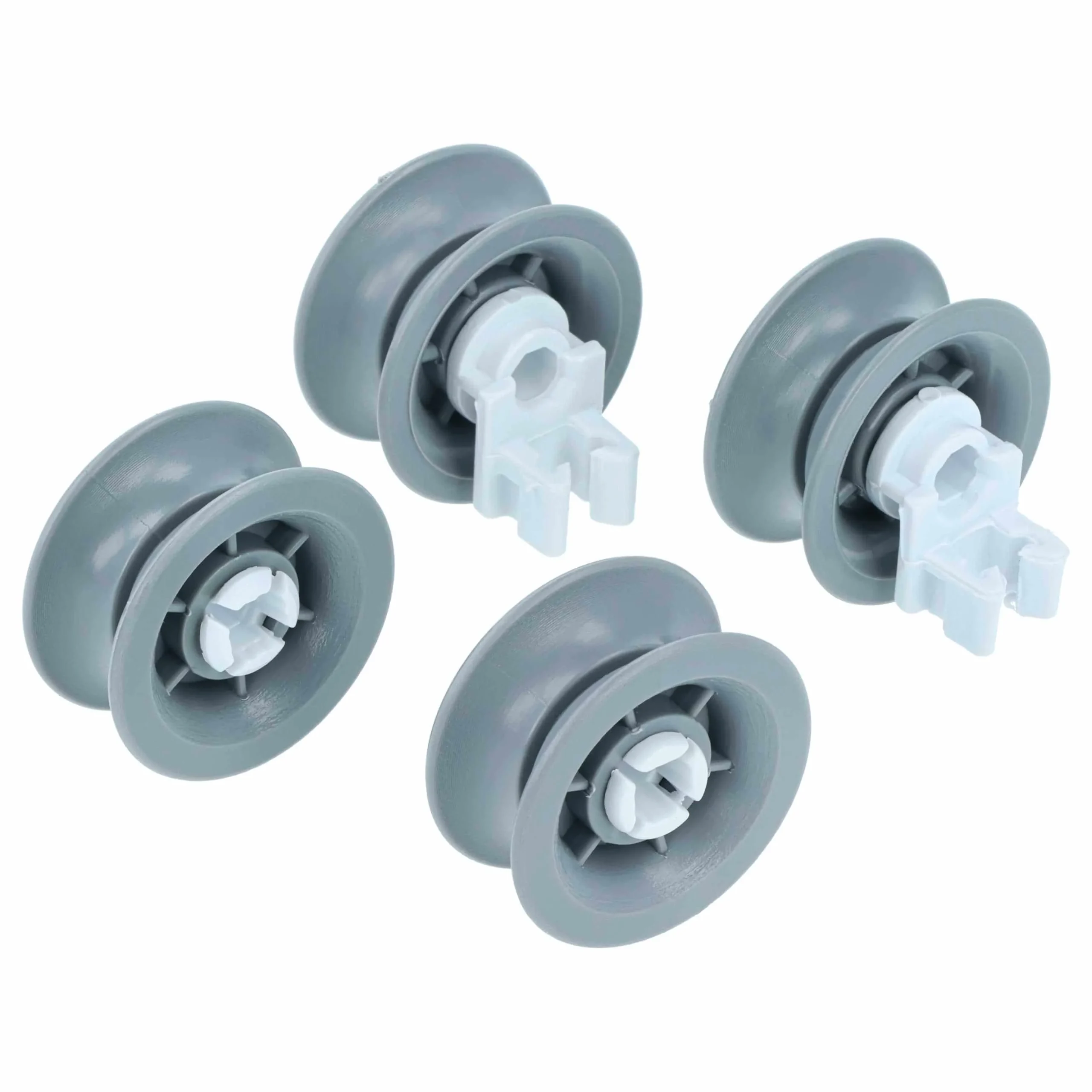 4x Roulette de panier inférieur remplace Bauknecht 481252018085 pour lave-vaisselle Hanseatic - ⌀ 31 mm